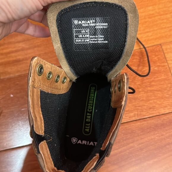 NIB Ariat Womens Heritage Lacer II Boots 10002147 Distressed Brown size 7 wide - Picture 8 of 10